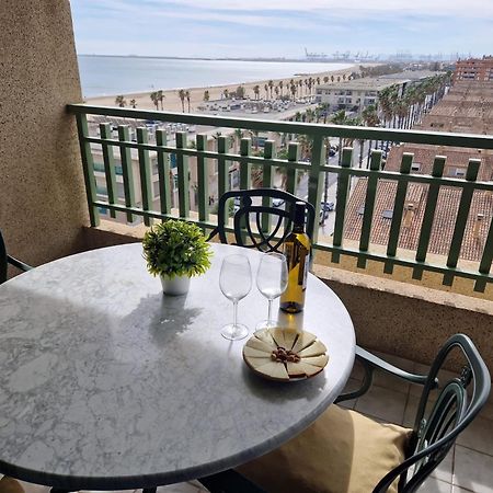 Apartamento Primera Linea De Playa Patacona Valencia Eksteriør bilde